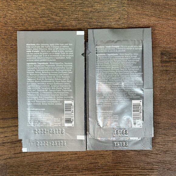 Dermalogica Bundle Makeup Bag Headband Retinol Serum Neck Contour Sample Sachets - Picture 10 of 16